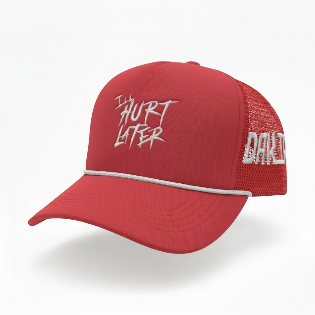 Ill Hurt Later Embroidered Hats